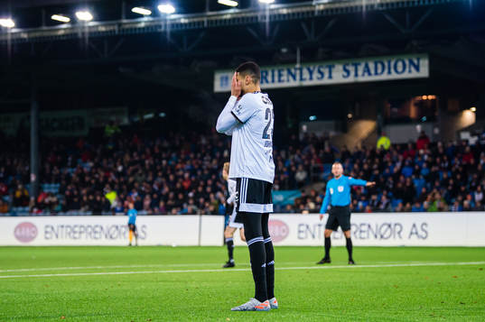 Bjørn Maars Johnsen of Rosenborg looks dejected