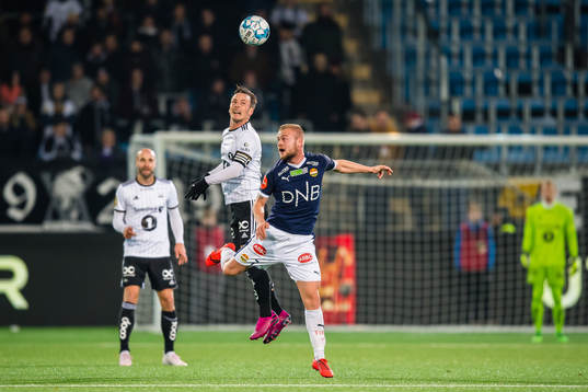 Mike Lindemann Jensen of Rosenborg and Herman Sørby