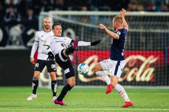 Mike Lindemann Jensen of Rosenborg and Herman Sørby