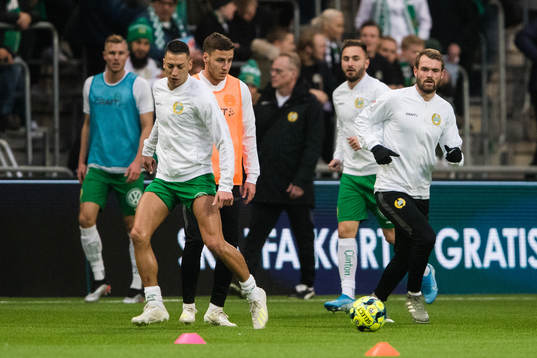 Hammarbys Nikola Djurdjic och Mads Fenger Nielsen
