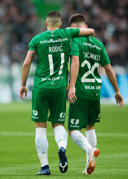 Hammarbys Vladimir Rodic jublar