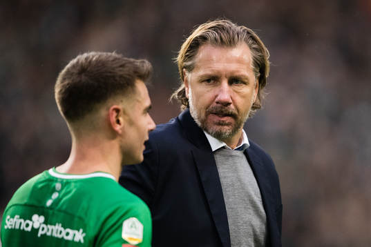 Hammarbys Alexander Kacaniklic och sportchef Jesper Jansson