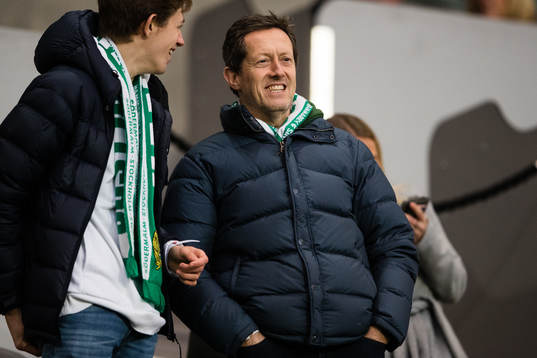 Jonas Björkman på läktren