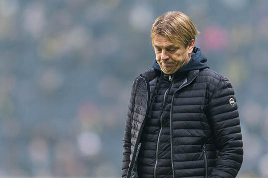 Sundsvalls tränare Joel Cedergren deppar