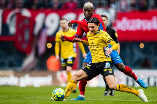 Helsingborgs Alhaji Gero och Elfsborgs Jonathan Levi