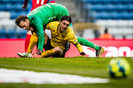 Helsingborgs målvakt Anders Lindegaard och Elfsborgs
