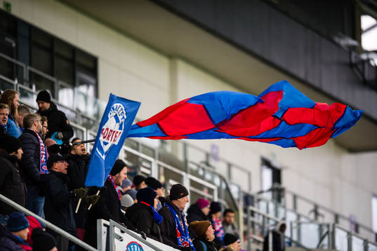 Spectators in the stands