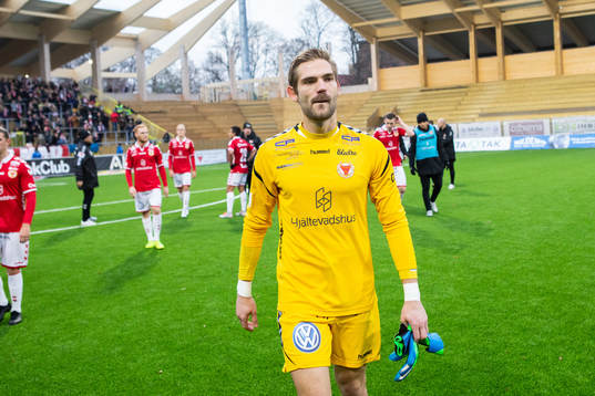 Kalmars målvakt Lucas Hägg-Johansson deppar