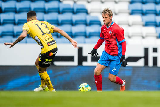 Elfsborgs Rami Kaib och Helsingborgs Tobias Mikkelsen