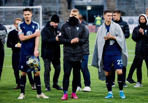 Malmö FFs Markus Rosenberg, Felix Beijmo och Marcus