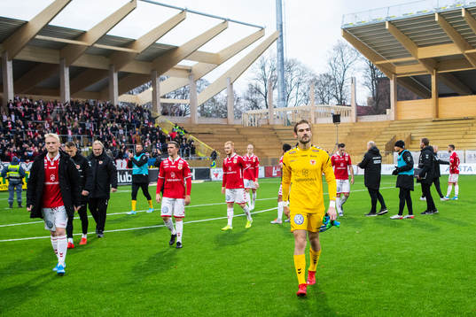 Kalmars målvakt Lucas Hägg-Johansson deppar