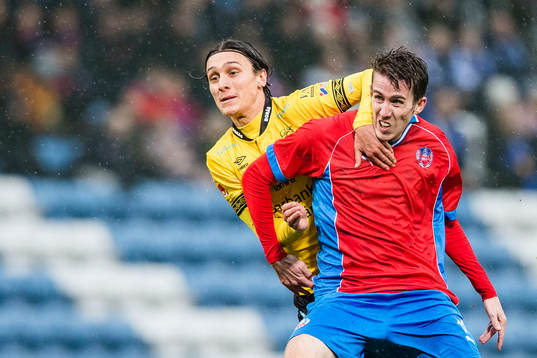 Elfsborgs Jonathan Levi och Helsingborgs Adam Eriksson