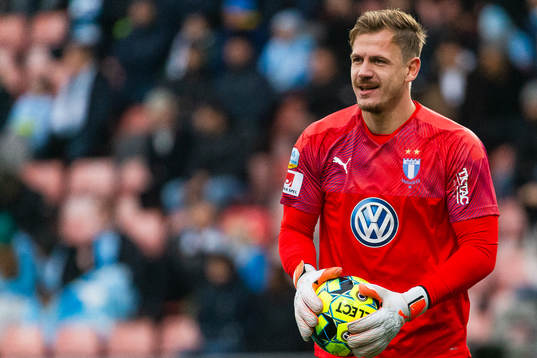 Malmö FFs målvakt Johan Dahlin