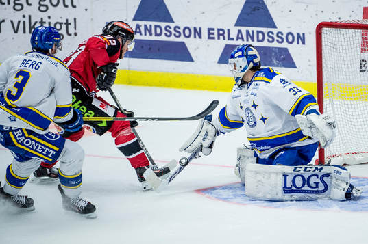 Malmö Redhawks Christoffer Forsberg mot Leksands August