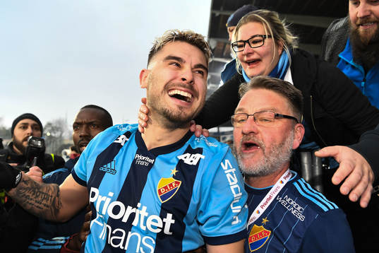 Djurgårdens Astrit Ajdarevic jublar