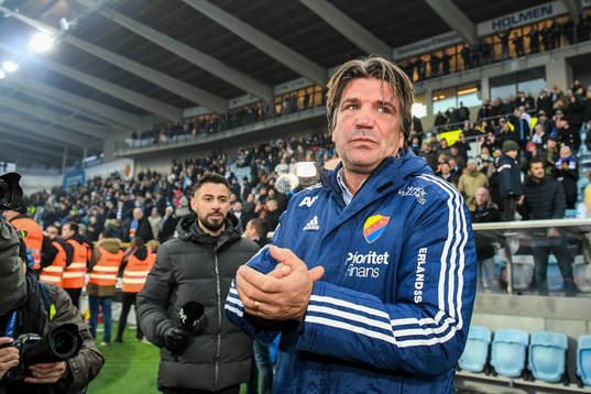 Djurgårdens sportchef Bosse Andersson jublar