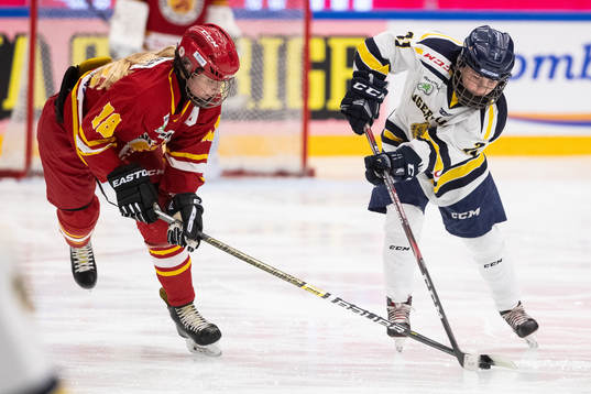 Smålands Mira Markström och Ångermanlands Frida Hägglund