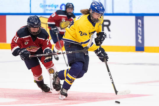 Dalarnas Ida Karlsson och Stockholms Julia Perjus