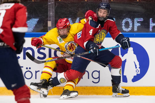 Smålands Albin Karlsson och Stockholm Nords Niklas Vuori