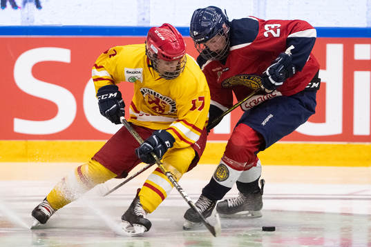 Smålands Max Forsell och Stockholm Nords Elias Kumlin