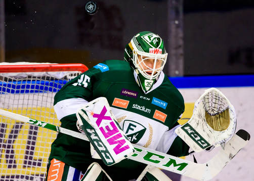 Färjestads målvakt Markus Svensson