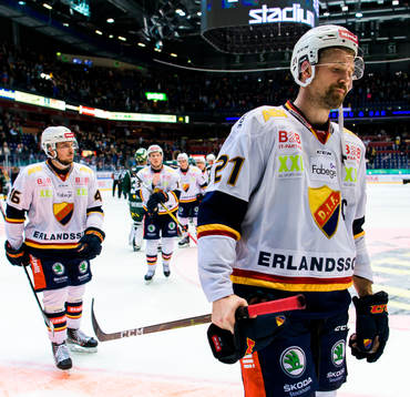 Djurgårdens Albin Grewe och Patrik Berglund deppar