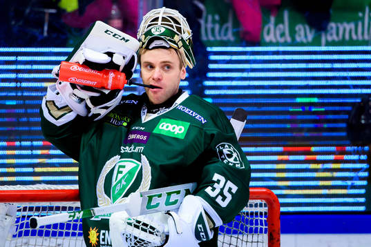 Färjestads målvakt Markus Svensson