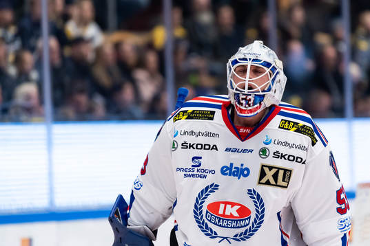 Oskarshamns målvakt Fredrik Pettersson-Wentzel deppar