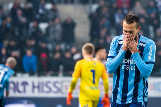 Djurgårdens Emir Kujovic deppar