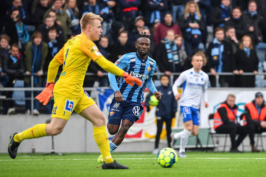 Djurgårdens Mohamed Buya Turay fotbollsmatchen i