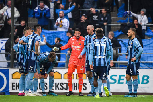 Djurgårdens spelare deppar