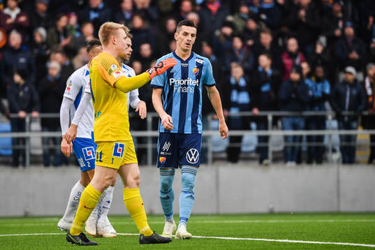 Djurgårdens Haris Radetinac deppar