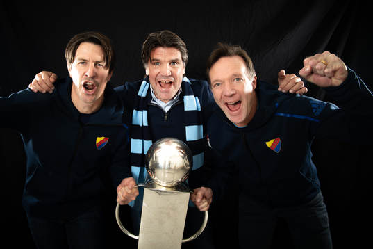 Djurgårdens tränare Kim Bergstrand, sportchef Bosse