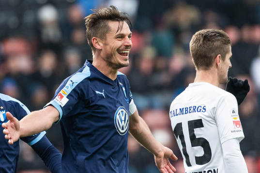 Malmö FFs Markus Rosenberg jublar