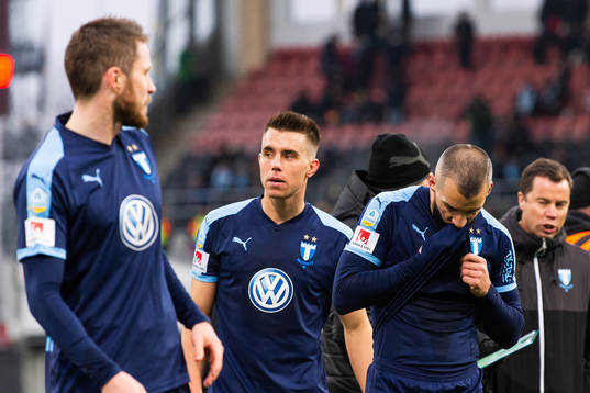 Malmö FFs Guillermo Molins deppar