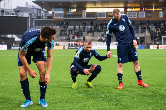 Malmö FFs Guillermo Molins och Jo Inge Berget deppar