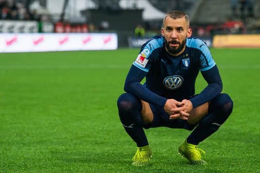 Malmö FFs Guillermo Molins deppar