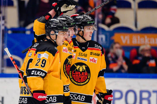 Luleås Erik Gustafsson, Arttu Ilomäki och Noel Gunler