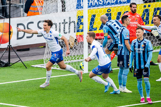 IFK Norrköpings Rasmus Lauritsen jublar