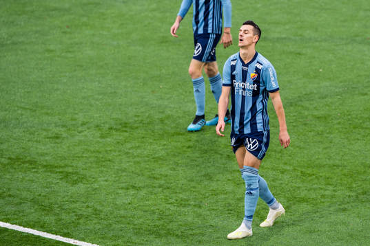 Djurgårdens Haris Radetinac deppar