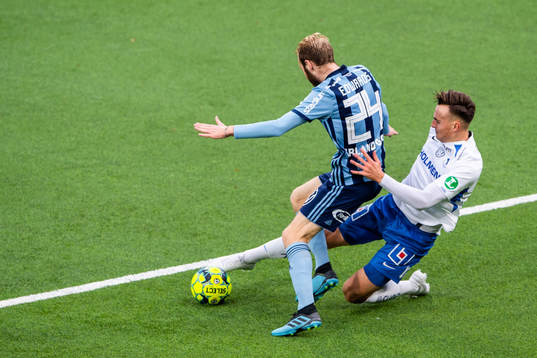 Djurgårdens Curtis Edwards och IFK Norrköpings Henrik
