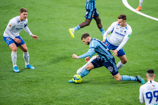 Djurgårdens Jesper Karlström och IFK Norrköpings Henrik
