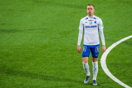 IFK Norrköpings Gudmundur Thórarinsson deppar