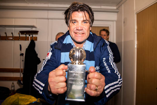 Djurgårdens sportchef Bosse Andersson jublar