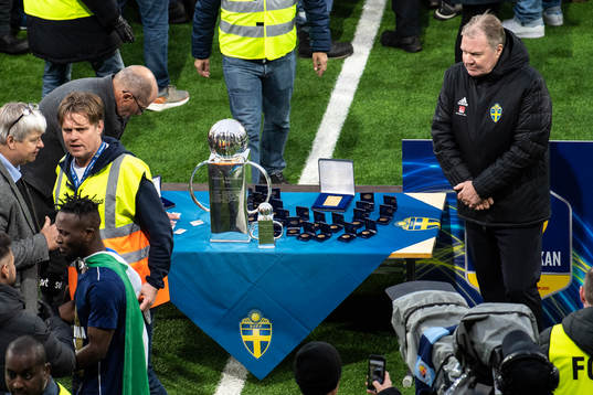 Svenska Fotbollförbundets ordförande Karl-Erik Nilsson