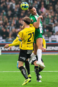 Häckens Rasmus Lindgren och Hammarbys Nikola Djurdjic
