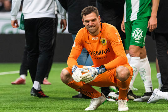 Hammarbys målvakt Davor Blazevic deppar