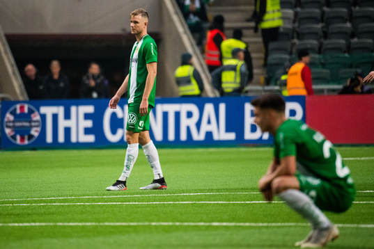 Hammarbys Richard Magyar och Alexander Kacaniklic deppar