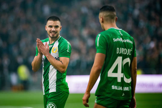 Hammarbys Vladimir Rodic och Nikola Djurdjic
