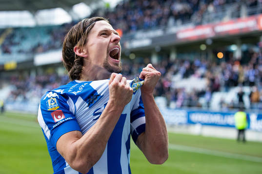 IFK Göteborgs Lasse Vibe jublar